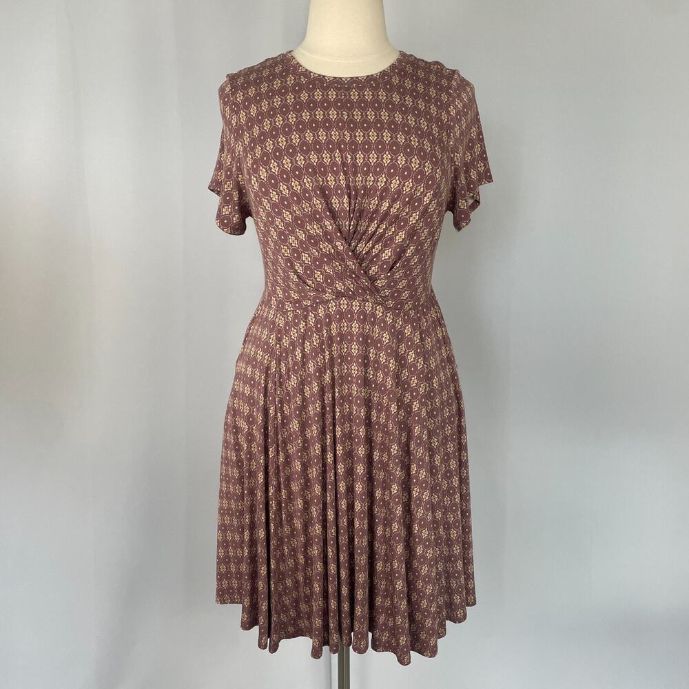 Torrid Super Soft Knit Plus Size 1 1X Mauve Purple Stretch Casual A Line Boho